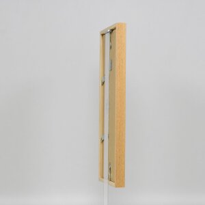 Efektný drevený rám profil 35 dub 25x60 cm normálne sklo + dištančný rám