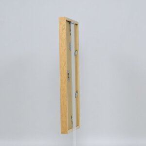Efektný drevený rám profil 35 dub 40x60 cm normálne sklo + dištančný rám