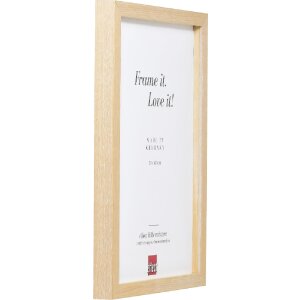 effect Masívny drevený rám Profil 54 Kalkeiche 50x60 cm Shabby-Chic