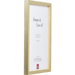 Effect drevený rám s profilom 58 antik-stříbrný 20x20 cm s priehľadným sklom a odstupným profilom