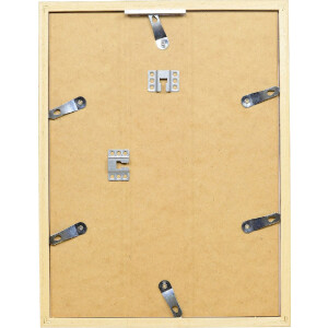 Effect drevený rám profil 58 svetlohnedý 25x60 cm s jasným skleneným oknom a odstupným profilom