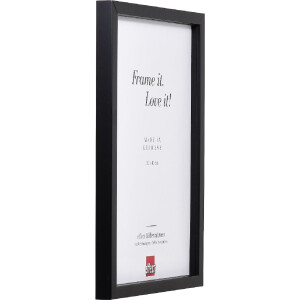 Effect drevený rám Profil 58 čierny 25x70 cm s oddelovačom a klasickým skлом