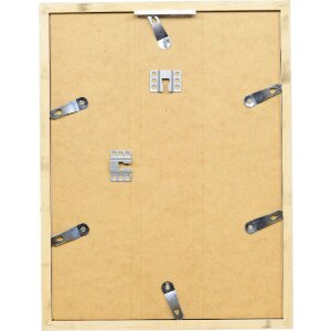 Effect drevený rám Profil 58 strieborný 40x40 cm s čírym sklom a výraznou lištou