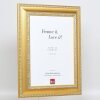 Efektné barokové nástenné zrkadlo profil 31 zlaté 50x70 cm