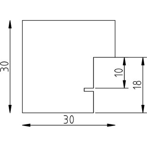 effect Zrkadlo na stenu Profil 52 Dub 20x28 cm