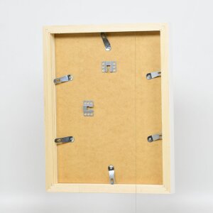 effect zrkadlo na stenu Profil 55 biela 10x15 cm hranatý rám drevo