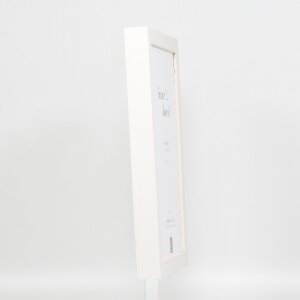 effect zrkadlo na stenu Profil 55 biela 10x15 cm hranatý rám drevo