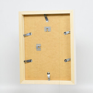 Effect stenujúci zrkadlový obraz 55 biely 40x50 cm drevený rámec 2,9 cm