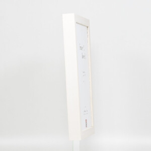 Effect stenujúci zrkadlový obraz 55 biely 40x50 cm drevený rámec 2,9 cm