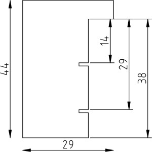 Effect stenový zrkadlový rám 55 čierny 50x60 cm