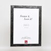 Efektné nástenné zrkadlo profil 2310 strieborný vysoký lesk 40x50 cm zrkadlo