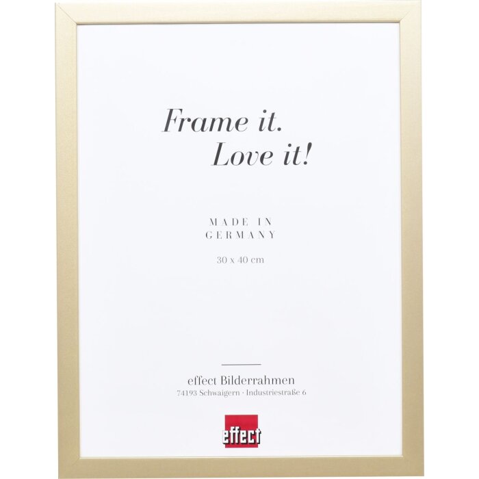 Efektné nástenné zrkadlo z dreveného profilu top cube mirror gold 50x70 cm