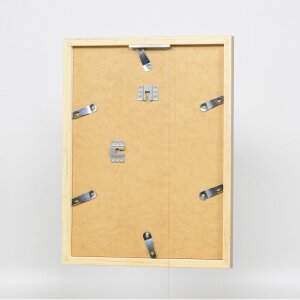 Efektné nástenné zrkadlo z dreveného profilu top cube mirror gold 50x70 cm