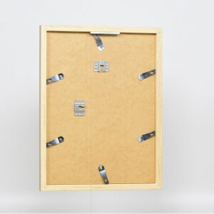 Efektné nástenné zrkadlo z dreveného profilu top cube mirror gold 50x70 cm