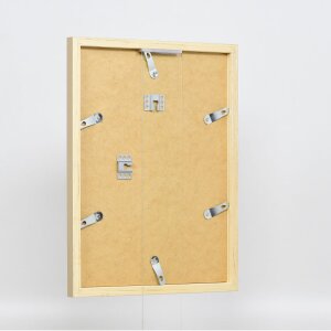 Efektné nástenné zrkadlo z dreveného profilu top cube mirror gold 50x70 cm