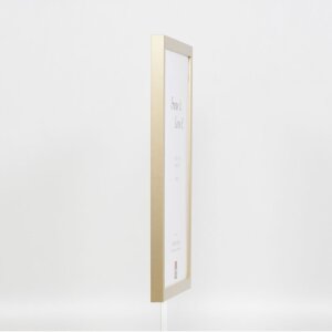 Efektné nástenné zrkadlo z dreveného profilu top cube mirror gold 50x70 cm