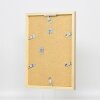 Efektné nástenné zrkadlo z dreveného profilu top cube mirror gold 50x70 cm