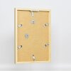 Efektné nástenné zrkadlo z dreveného profilu top cube mirror gold 50x70 cm
