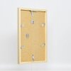 Efektné nástenné zrkadlo z dreveného profilu top cube mirror gold 50x70 cm