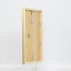 Efektné nástenné zrkadlo z dreveného profilu top cube mirror gold 50x70 cm