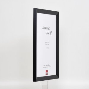 Efektné nástenné zrkadlo drevený profil Top N čierna 40x50 cm zrkadlo