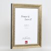 Efekt rám z masívneho dreva profil 28 zlatý 10x10 cm akrylové sklo múzejnej kvality