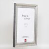 Efekt rám z masívneho dreva profil 28 strieborný 50x75 cm akrylové sklo múzejnej kvality