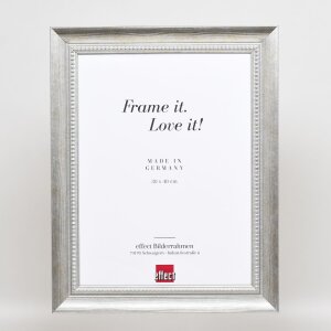 Efekt rám z masívneho dreva profil 28 strieborný 60x60 cm akrylové sklo múzejnej kvality