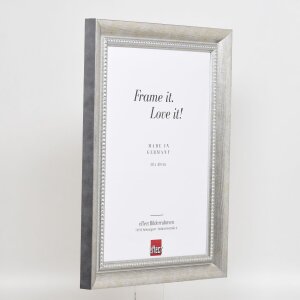 Efekt rám z masívneho dreva profil 28 strieborný 60x60 cm akrylové sklo múzejnej kvality