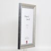 Efekt rám z masívneho dreva profil 28 strieborný 60x60 cm akrylové sklo múzejnej kvality