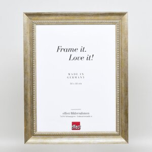 Efekt rám z masívneho dreva profil 28 zlatý 59,4x84,1 cm akrylové sklo muzeálnej kvality