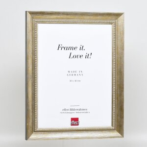 Efekt rám z masívneho dreva profil 28 zlatý 59,4x84,1 cm akrylové sklo muzeálnej kvality
