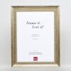 Efekt rám z masívneho dreva profil 28 zlatý 59,4x84,1 cm akrylové sklo muzeálnej kvality