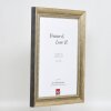 Efekt rám z masívneho dreva profil 28 zlatý 59,4x84,1 cm akrylové sklo muzeálnej kvality