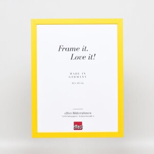 Efekt drevený rám Top Cube 50x65 cm žlté akrylové sklo múzejnej kvality