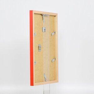 Efektný drevený rám Top Cube 59,4x84,1 cm červené akrylové sklo muzeálnej kvality