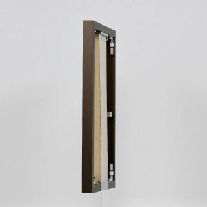 Efekt Quadro hliníkový rám 18x32 cm bronz s múzejným sklom