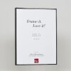 Hliníkový obrazový rám Effect Quadro 18x32 cm antická strieborná s múzejným sklom