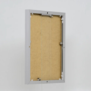 Efekt Quadro hliníkový rám 24x30 cm strieborné múzejné sklo MDF zadný panel