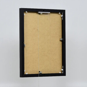 Hliníkový obrazový rám Effect Quadro 25x35 cm čierny s múzejným sklom