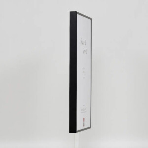 Hliníkový obrazový rám Effect Quadro 25x35 cm čierny s múzejným sklom