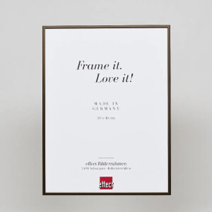 Efektný hliníkový rám obrazu Quadro 25x35 cm bronzové múzejné sklo