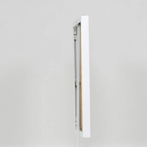 Efektný hliníkový rám obrazu Quadro 25x60 cm biely múzejné sklo MDF zadný panel