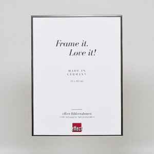 Hliníkový rám Effect Quadro 30x30 cm strieborný vysoký lesk s múzejným sklom