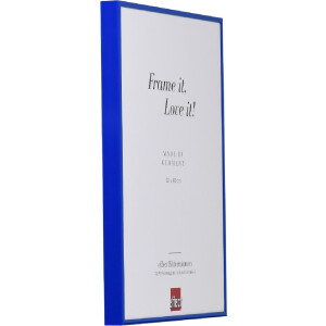 Effect Aluminium fotorámik Quadro 45x80 cm modrý s múzejným sklom