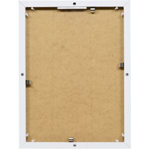 Effect Aluminium-Bilderrahmen Quadro 50x50 cm weiß mit Museumsglas