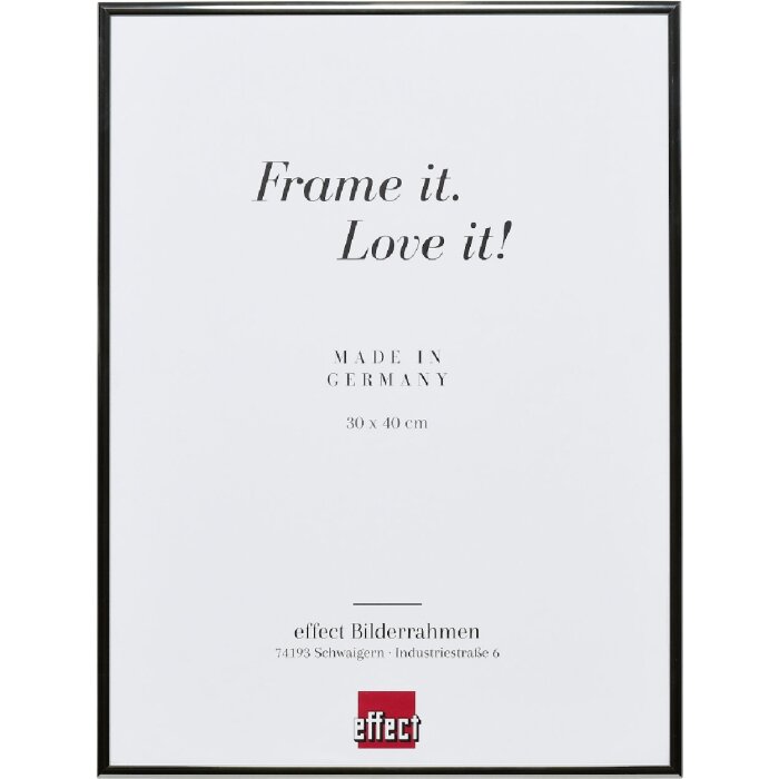 Effect Quadro Aluminiumový fotorámik 50x50 cm antikšedá s múzeckým sklom