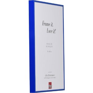 Effect Quadro Aluminiumrahmen 50x60 cm blau Museumsglas