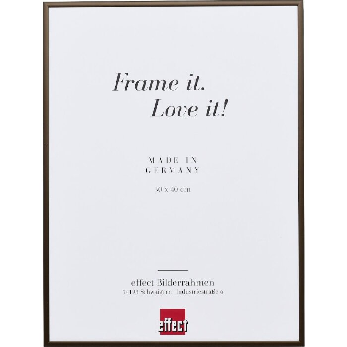 Effect Aluminium fotorámik Quadro 50x60 cm bronz s muzejným sklom