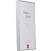 Effect Aluminium-Bilderrahmen Quadro 50x75 cm silber Museumsglas